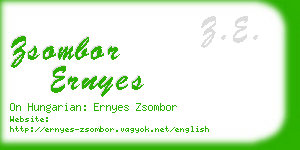 zsombor ernyes business card